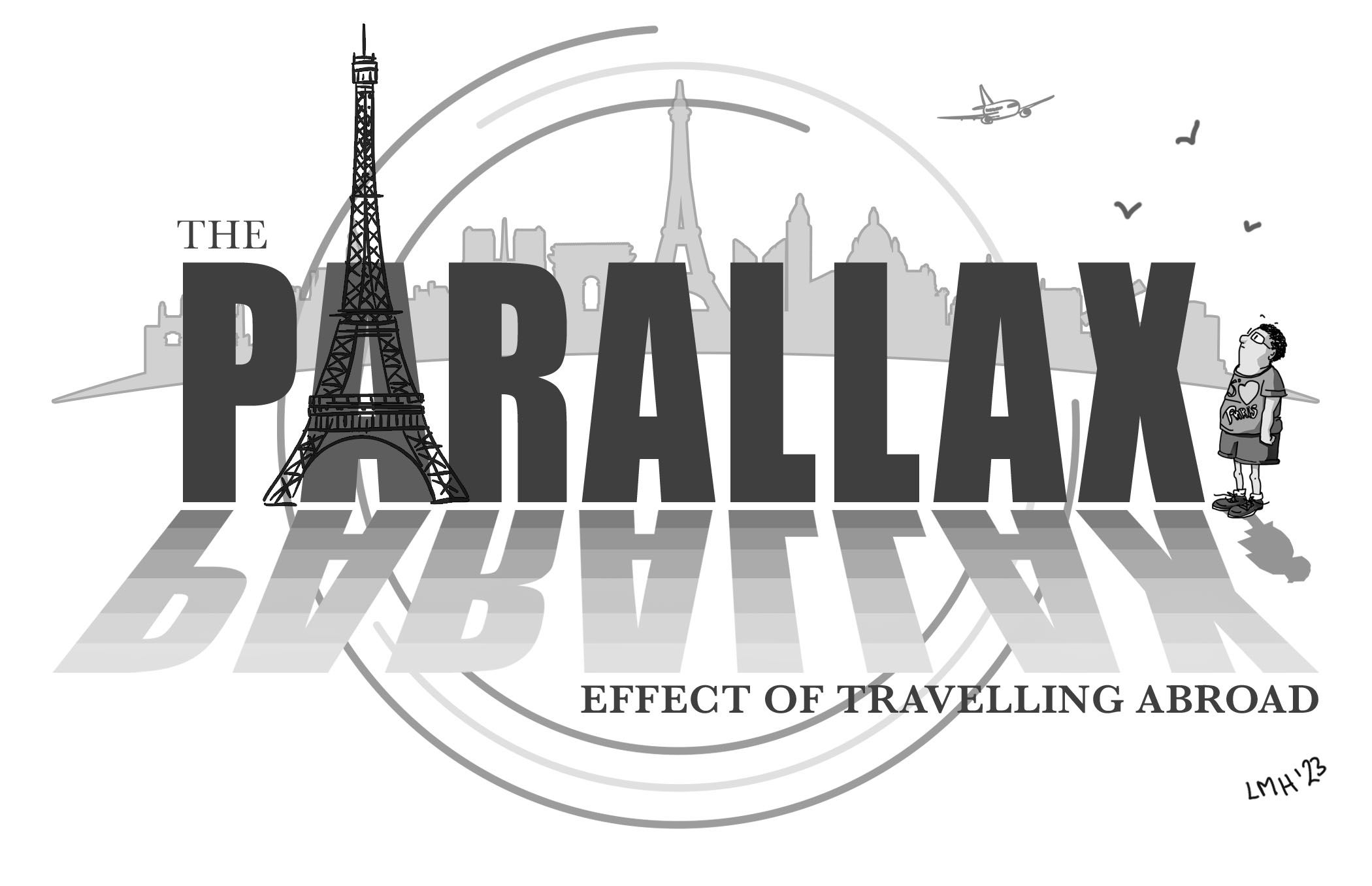 The parallax of traveling abroad graphic